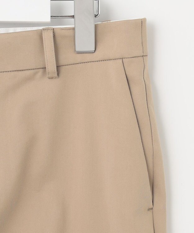 自由区 【XXSサイズ～/接触冷感/洗える】サテンストレッチ テーパードパンツ ベージュ系