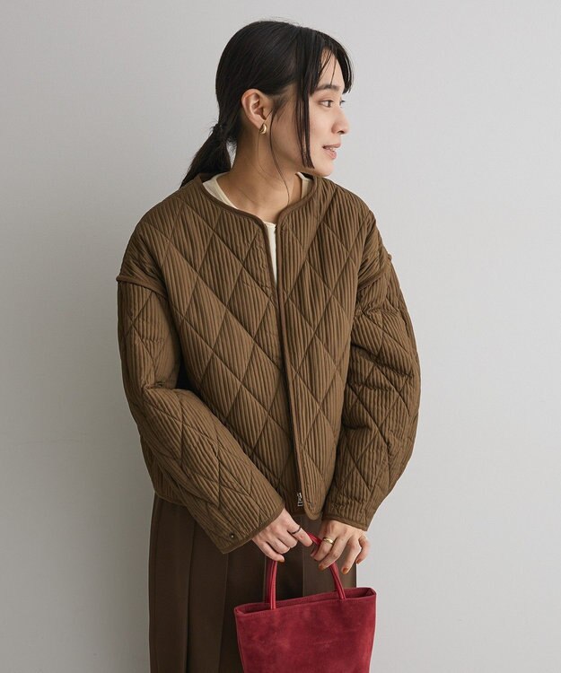CRAFT STANDARD BOUTIQUE キルティングパイピングブルゾン Khaki