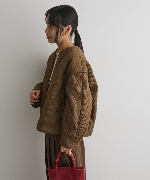 CRAFT STANDARD BOUTIQUE キルティングパイピングブルゾン Khaki