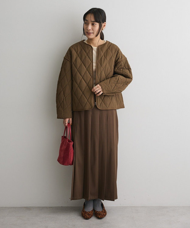 CRAFT STANDARD BOUTIQUE キルティングパイピングブルゾン Khaki