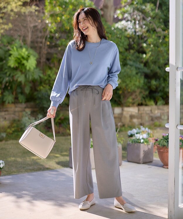 ANY ビューティベーシックロングＴシャツ ブルー