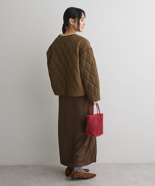 CRAFT STANDARD BOUTIQUE キルティングパイピングブルゾン Khaki