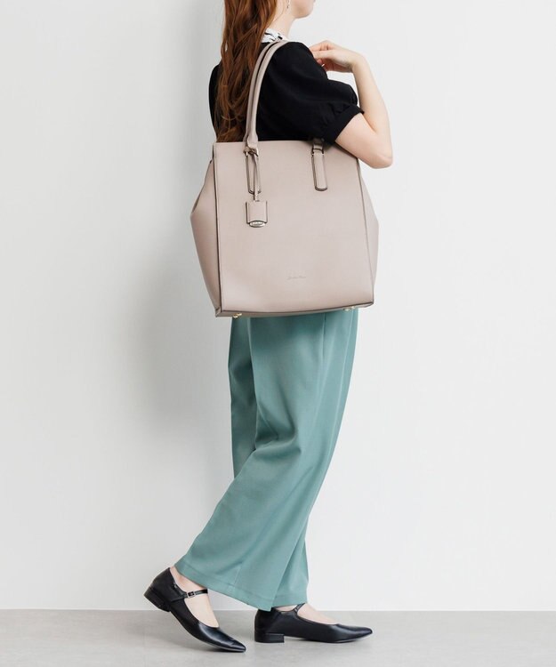 ACE BAGS & LUGGAGE 【PCケース付・A4収納】【雑誌掲載】Jewelna Rose OLバッグ エト トートバッグ 縦型 11932 ジュエルナローズ 通勤 グレージュ