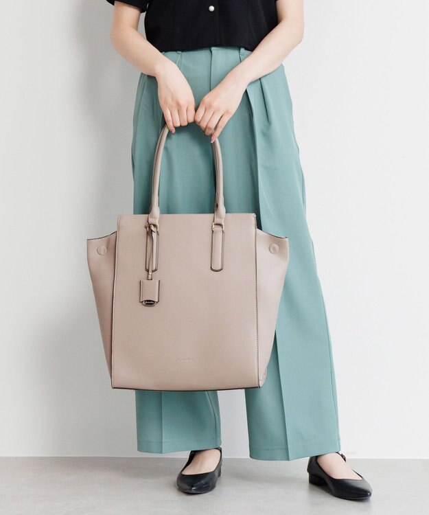 ACE BAGS & LUGGAGE 【PCケース付・A4収納】【雑誌掲載】Jewelna Rose OLバッグ エト トートバッグ 縦型 11932 ジュエルナローズ 通勤 グレージュ