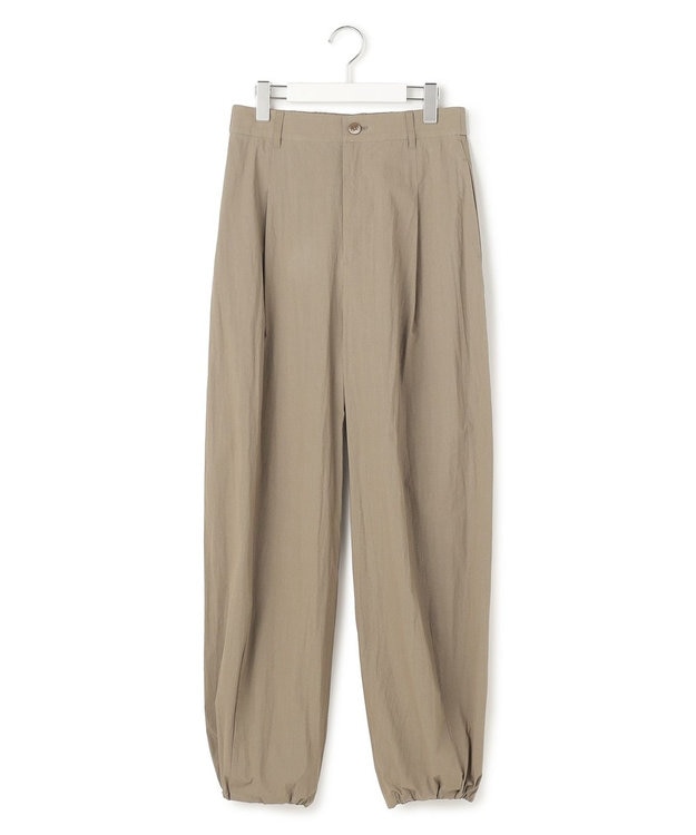 23区 【先行予約/SLOW/一部店舗限定】コットンナイロンタイプライター ワイドカーブ バギー パンツ カーキ