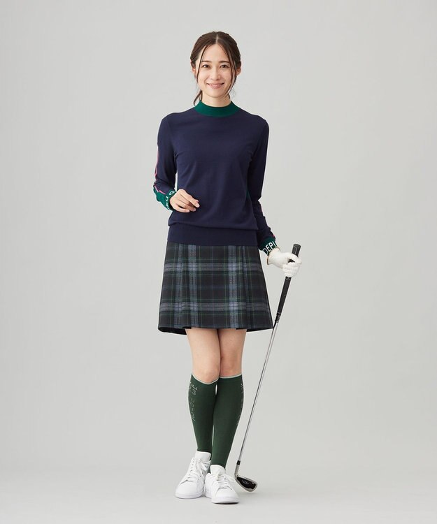 23区GOLF 【WOMEN】チェック柄 スカート ダークグリーン系3