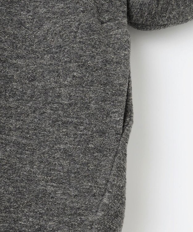 ANY 【手洗い可】エアリーラメジャケット チャコールグレー