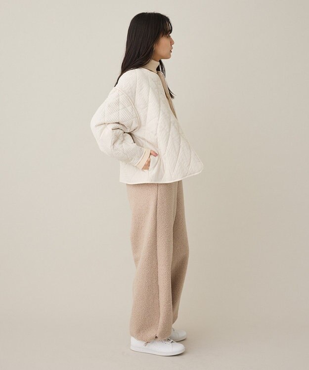 CRAFT STANDARD BOUTIQUE キルティングパイピングブルゾン Ivory