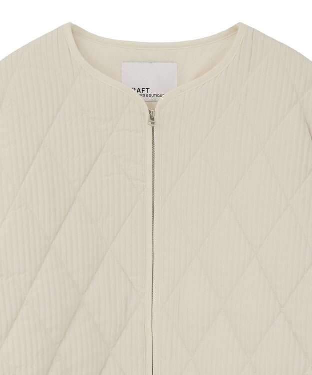 CRAFT STANDARD BOUTIQUE キルティングパイピングブルゾン Ivory
