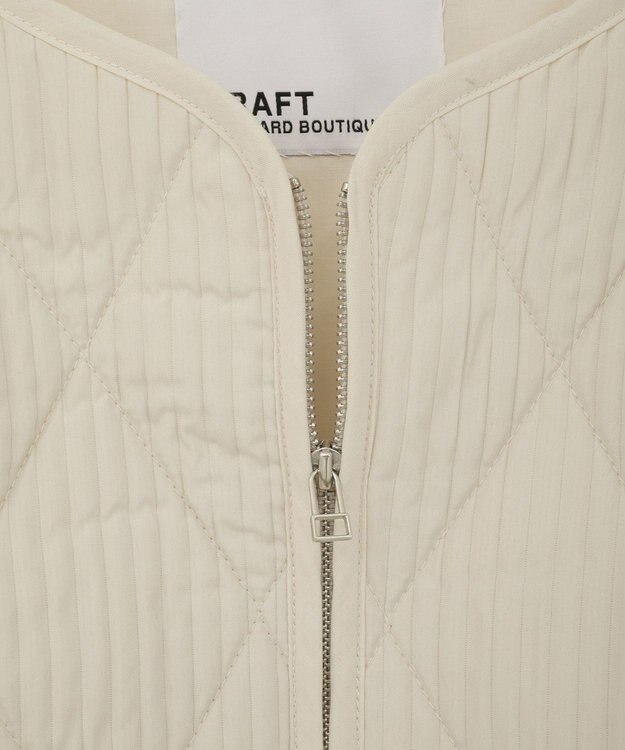 CRAFT STANDARD BOUTIQUE キルティングパイピングブルゾン Ivory