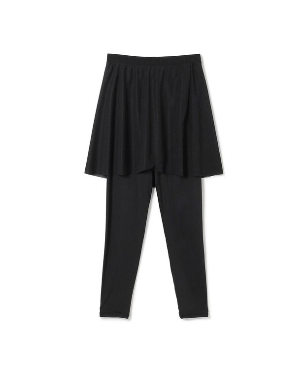 Chacott スカート付レギンス ブラック