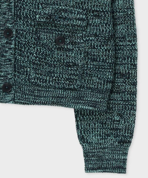 Paul Smith ビッグカラー カーディガン ティール