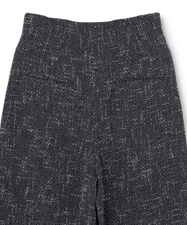 BEIGE， TRIPHANE / ハイウエストツイードタックパンツ Navy Mix