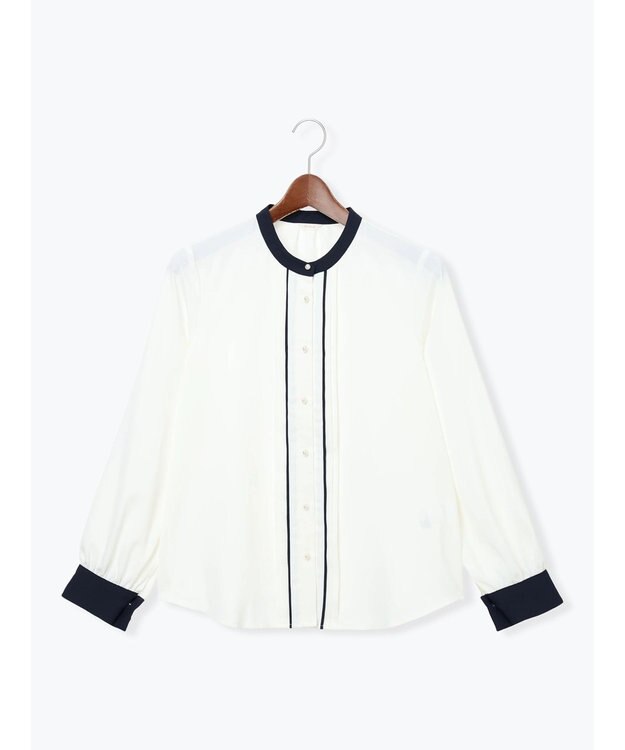 Te chichi パール釦フロントタックブラウス オフホワイト