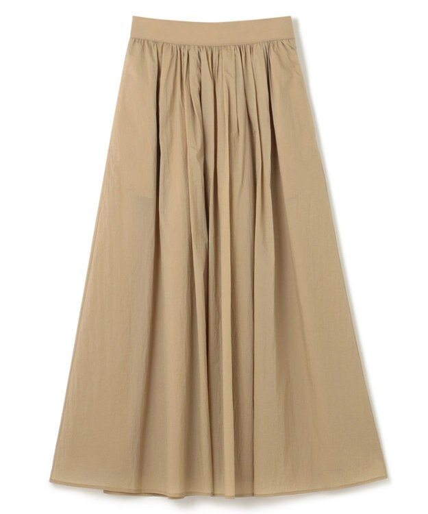 uncrave 【撥水・洗濯機洗い可】シアープルーフナイロン フレアスカート（uncrave STANDARD） ベージュ