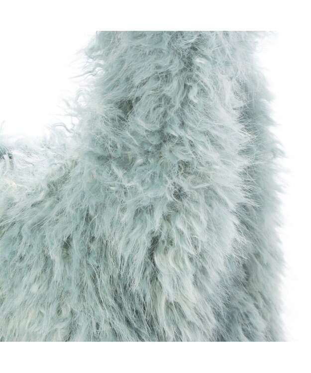 UNBILLION カシュカシュ cachecache / シャギーエコファーショッパーバッグ サックスブルー