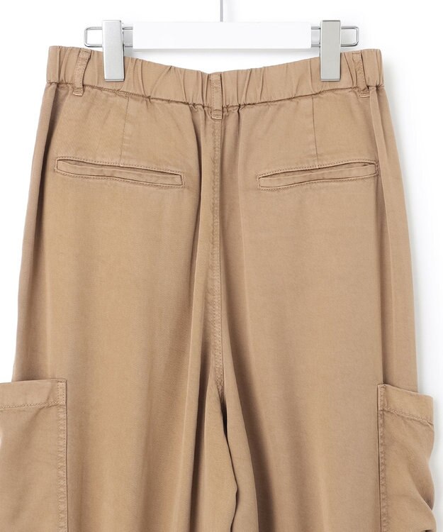 23区 L 【SLOW/一部店舗限定】ガーメントツイル ワイドタック パンツ ベージュ系