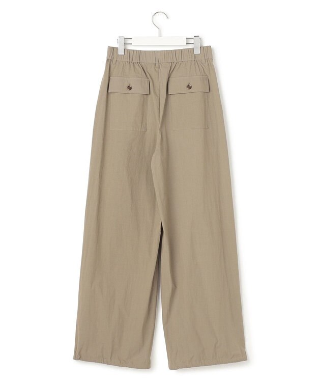 23区 【先行予約/SLOW/一部店舗限定】コットンナイロンタイプライター ワイドカーブ バギー パンツ カーキ