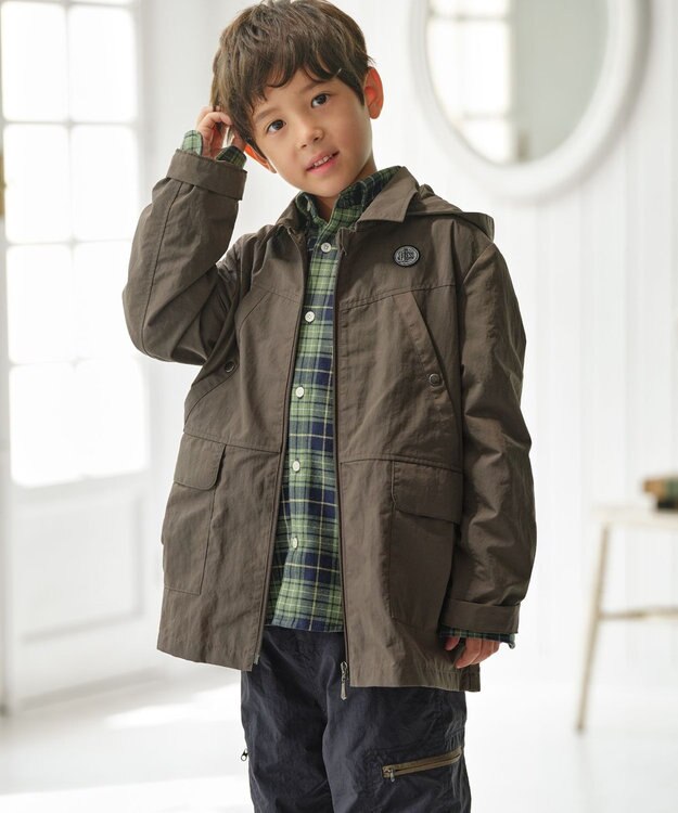 J.PRESS KIDS 【110-130cm】起毛チェックシャツ グリーン系4