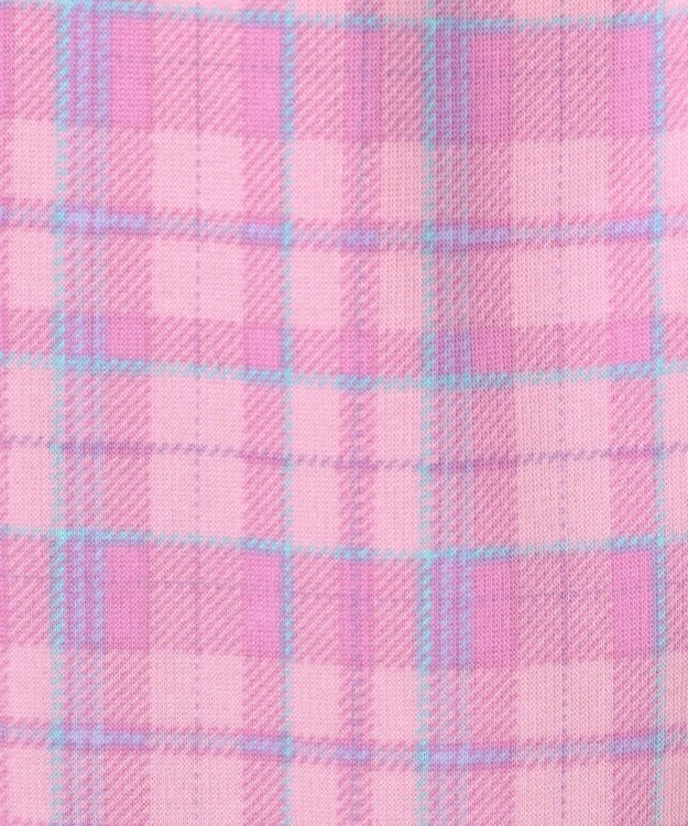 ANY KIDS 7days 裏シャギー 総柄ガーリーパンツ ピンク×チェック