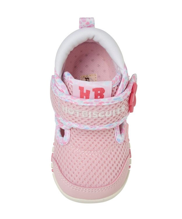 MIKI HOUSE HOT BISCUITS 【11.5-13.5cm】ダブルラッセル ファーストベビーシューズ ピンク