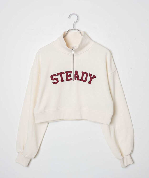 WEGO ハーフジップショートスウェット 柄4