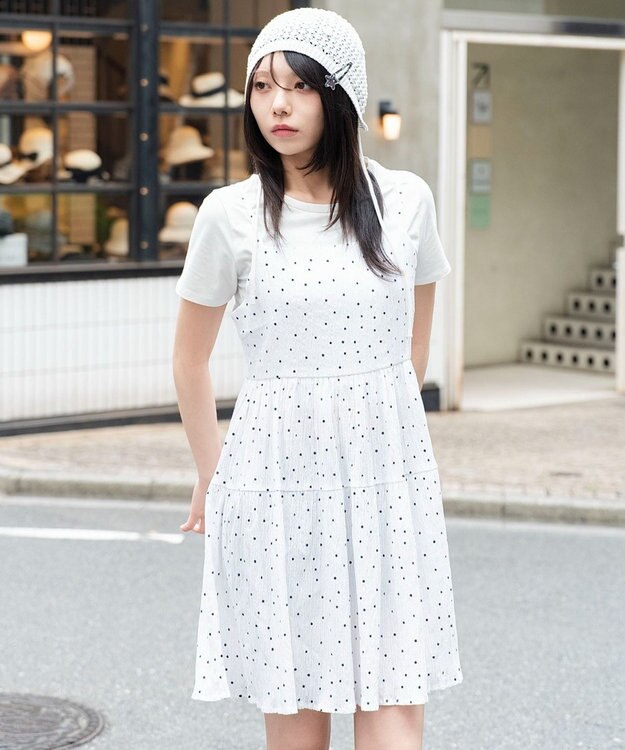WEGO ティアードキャミワンピース 柄1