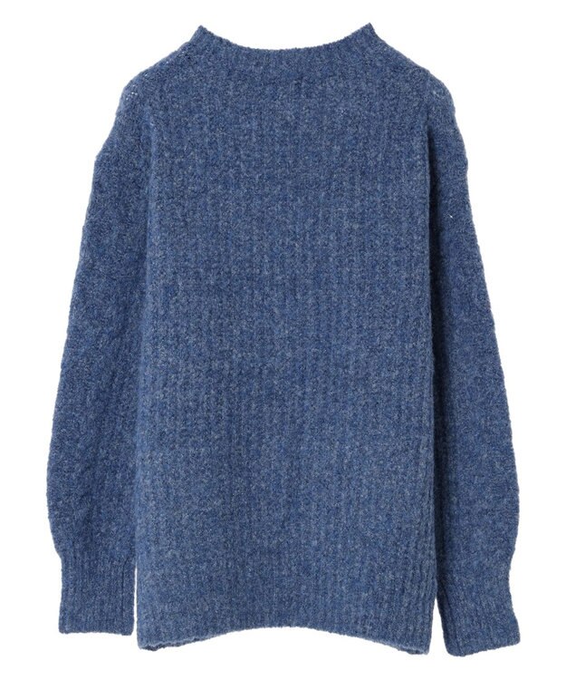 Green Parks フェアリーＭｉｘケーブルニットプルオーバー Blue