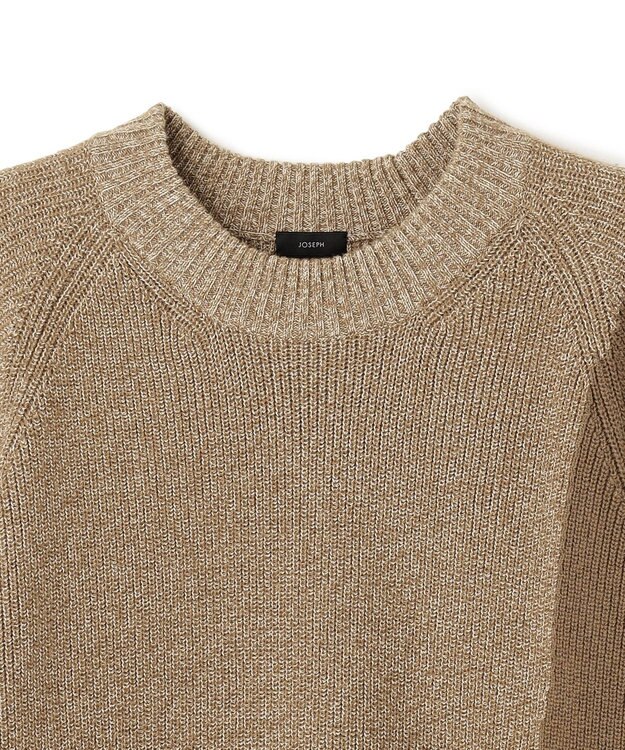 JOSEPH HOMME TWISTED COTTON CASHMERE KNIT キャメル系3