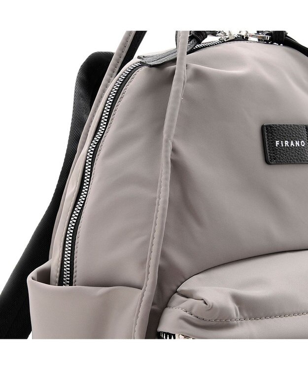 MioFIRANO はっ水軽量ナイロンオーバルハンドルリュック　FIRANO フィラノ GRAY