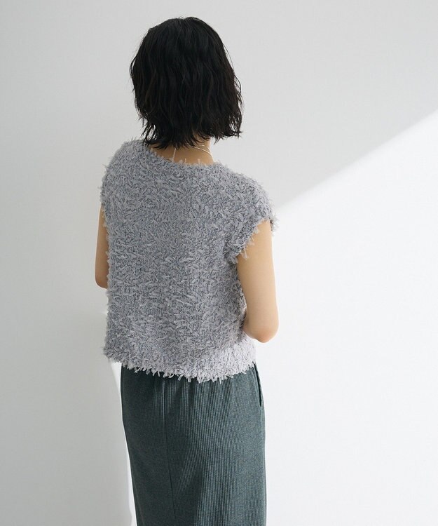 Green Parks ・ｓｗｉｎｇ　ｂｙ　チュールヤーンプルオーバー Gray