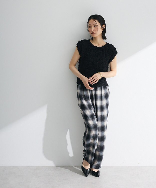 Green Parks ・ｓｗｉｎｇ　ｂｙ　チュールヤーンプルオーバー Black