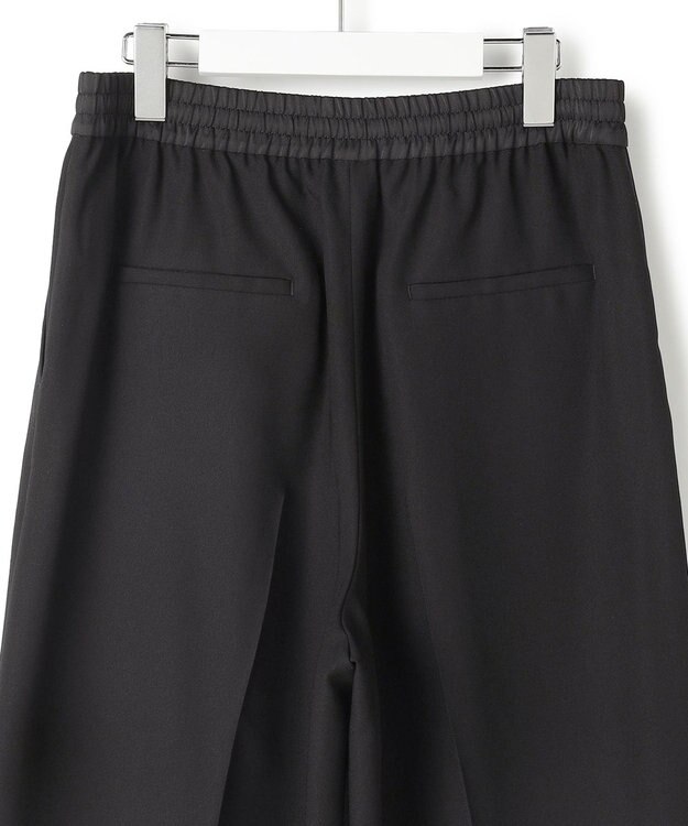 ICB L 【先行予約・WEB限定カラーあり】FluidBackSatin ワイドパンツ ブラック