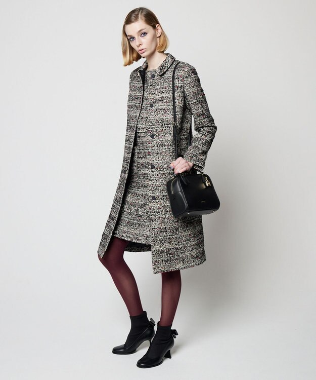 TOCCA CAMELOT TWEED コート ブラック系