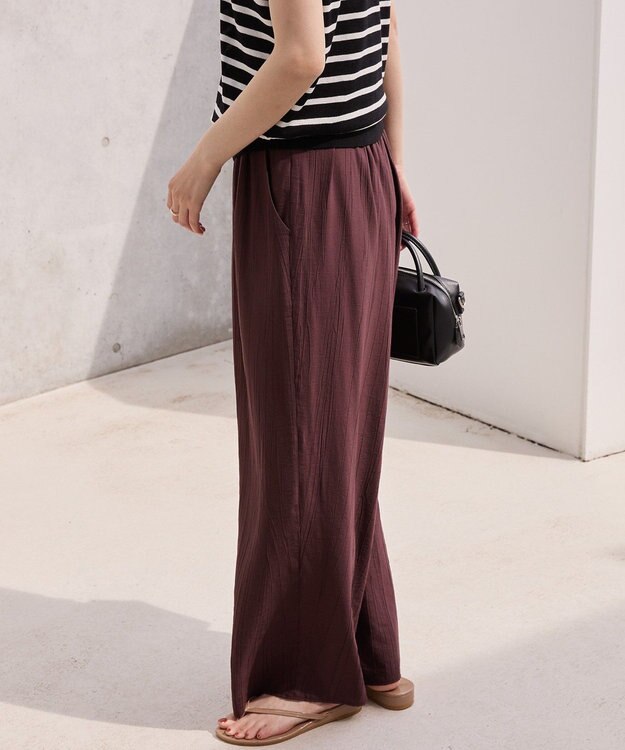 AMERICAN HOLIC 【接触冷感】ワッシャーイージーパンツ Chocolat