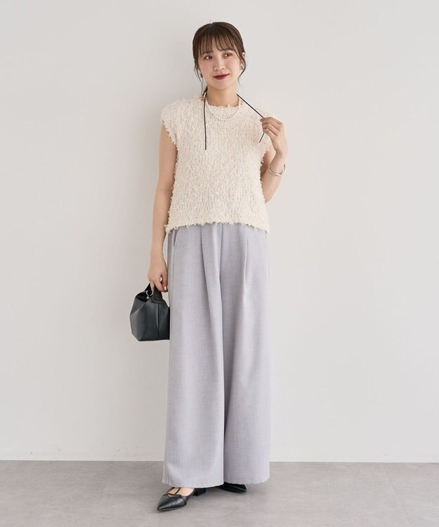 Green Parks ・ｓｗｉｎｇ　ｂｙ　チュールヤーンプルオーバー Ivory