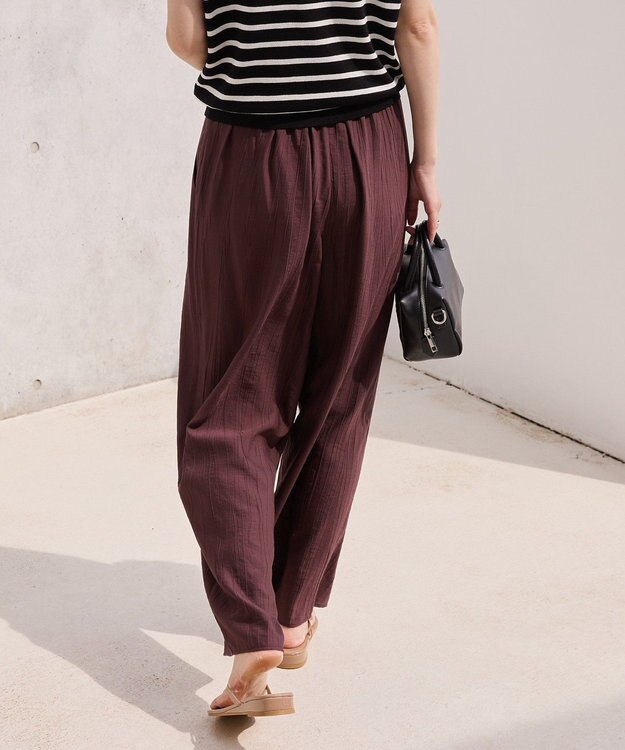 AMERICAN HOLIC 【接触冷感】ワッシャーイージーパンツ Chocolat