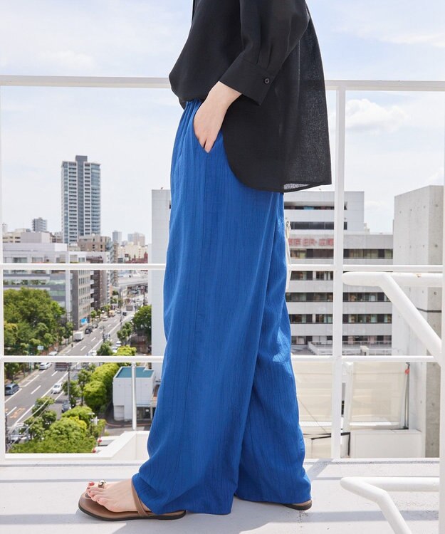 AMERICAN HOLIC 【接触冷感】ワッシャーイージーパンツ Deep Blue