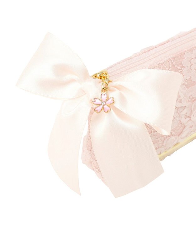 Maison de FLEUR 桜リボンポーチ Light Pink