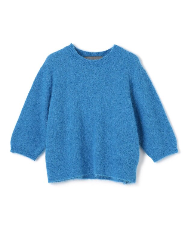 uncrave アルパカファーニット ショートトップス ブルー