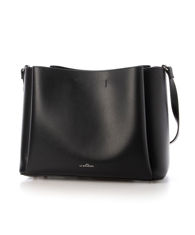 LA BAGAGERIE シンプルショルダーバッグ ブラック