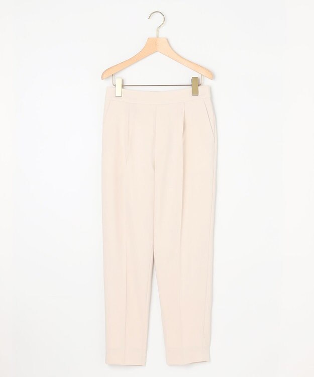 組曲 【美シルエット・ストレッチ・シワになりにくい】オシャクロス テーパードパンツ アイボリー系