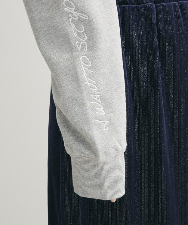 Green Parks ・ＥＬＥＮＣＡＲＥ　ＤＵＥ　ロゴ刺繍ショートスウェッ Gray Mixture