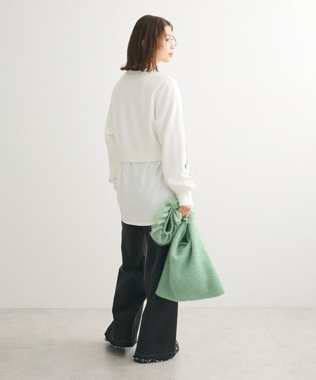 Green Parks ・ＥＬＥＮＣＡＲＥ　ＤＵＥ　ロゴ刺繍ショートスウェッ Gray Mixture