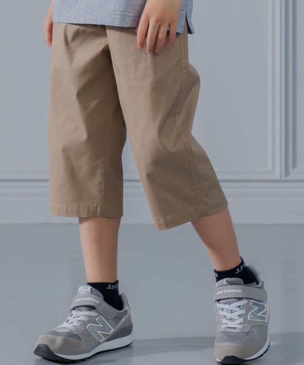 J.PRESS KIDS 【100-130cm】コットンストレッチ 7分丈パンツ ベージュ系