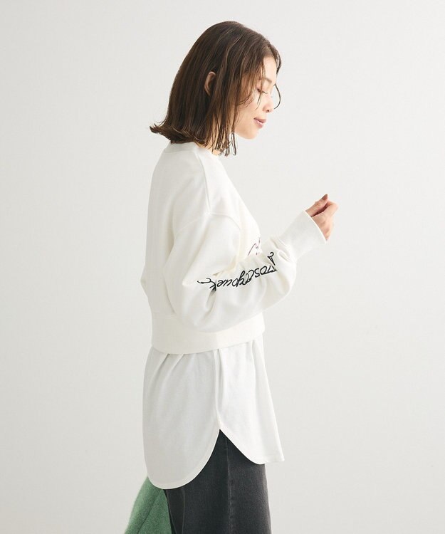 Green Parks ・ＥＬＥＮＣＡＲＥ　ＤＵＥ　ロゴ刺繍ショートスウェッ Gray Mixture