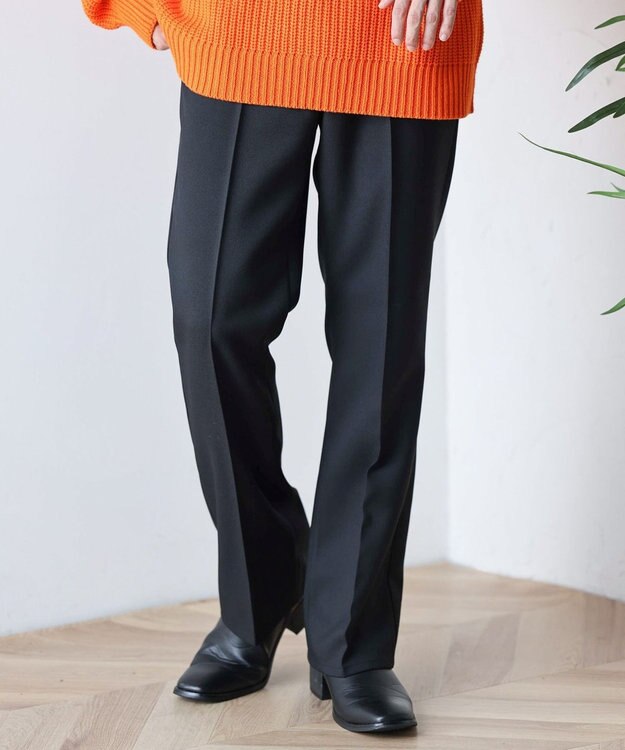 WEGO イージーケア　フレアスラックス ブラック