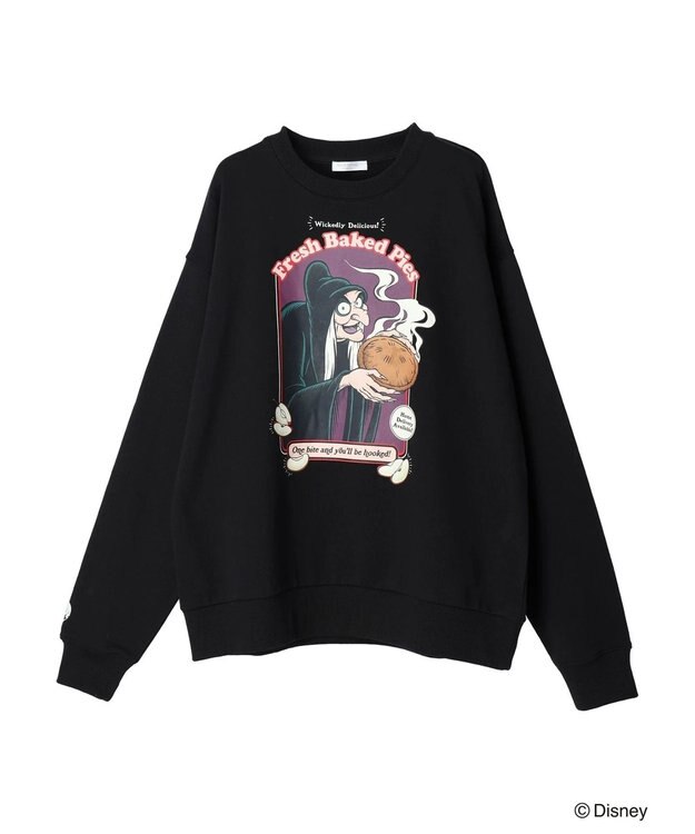 Green Parks Villains／袖口りんご裏毛プルオーバー Black