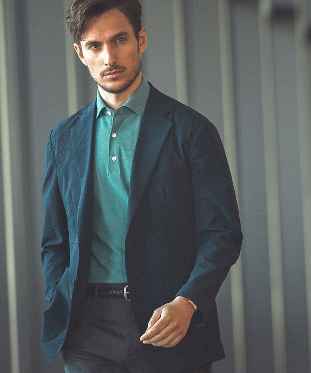 GOTAIRIKU 【AIRY MOVE  / セットアップ対応】DotAir2WAYストレッチサッカー セットアップジャケット ネイビー系