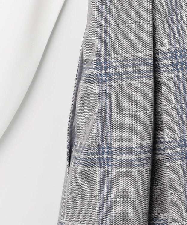 組曲 KIDS 【150-170㎝】 チェックワンピース＆T/Rジャケットセット サックスブルー